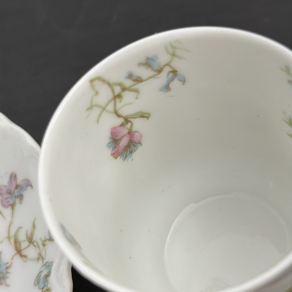 Haviland & Co. Limoges France Schleiger 663 Demitasse Cup & Saucer Set - Picture 12 of 14